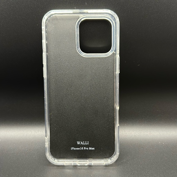 WALLI Shadow Leopard Purse Case iPhone 16 Pro Max Phone Case - Clear, Brown - Picture 2 of 4